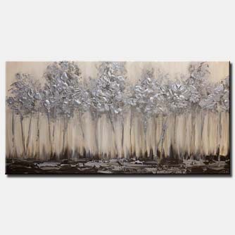 canvas print - Silver Forest