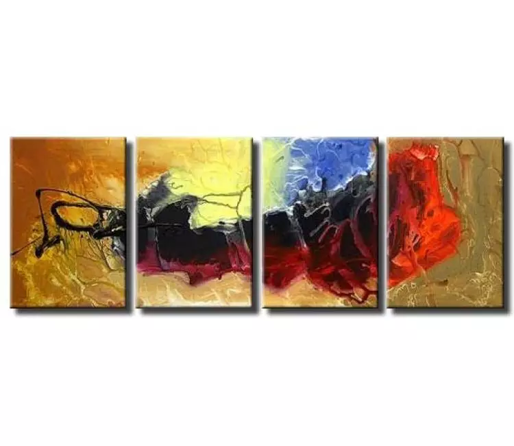 fluid painting - original  abstract painting on canvas modern big wall art for living room and office