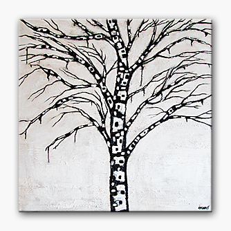 Landscape painting - Zebra Tree