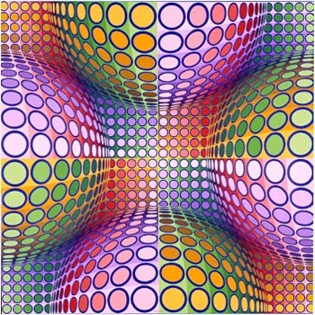 Victor Vasarely  Op Art, Optical Art, Geometric Abstraction