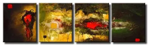 modern multi panel painting, abstract painting