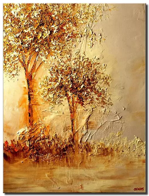 Abstract Paintings by Osnat Fine Art - The Golden Tree