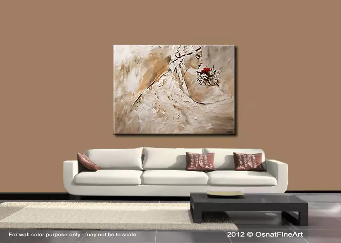 Abstract Figurative Painting on Canvas Original Woman Portrait Wall Ar