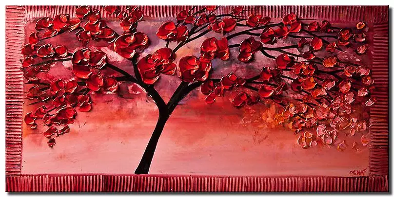 Acrylic Painting, Abstract Painting, Tree Painting, Flower Tree