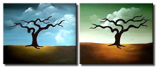 Diptych Naked Trees