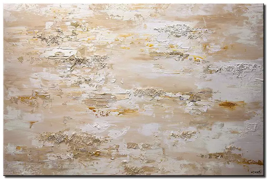 neutral colors abstract painting on canvas minimalist art original ...