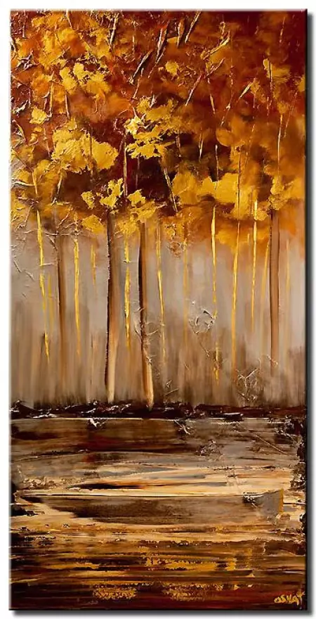 Abstract Paintings by Osnat Fine Art - The Golden Tree