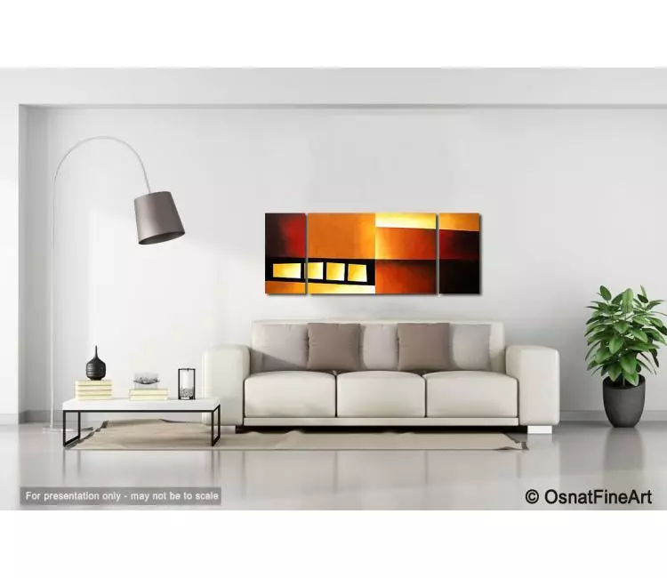 geometric painting - living room 3