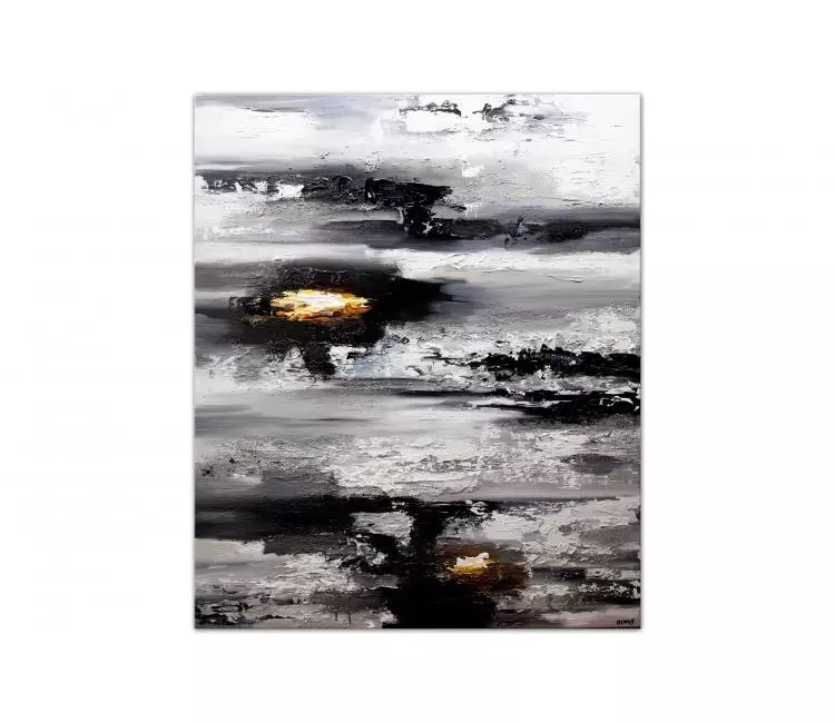 minimalist painting - black and white abstract art minimalist abstract painting on canvas original modern art