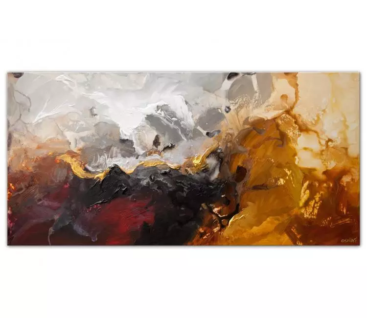 fluid painting - simple abstract painting on canvas best abstract art modern neutral painting