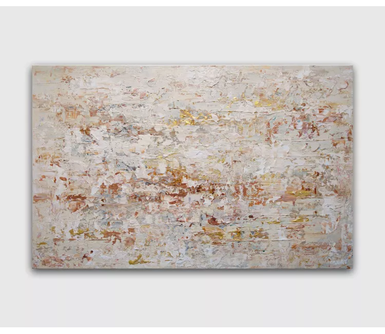 neutral painting - neutral abstract painting on canvas original textured pastel abstract art living room modern home decor