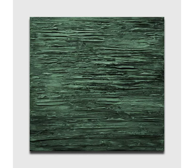 minimalist painting - original green abstract art on canvas textured art living room modern wall decor