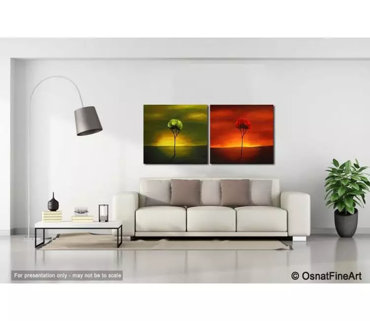 forest painting - living room 3
