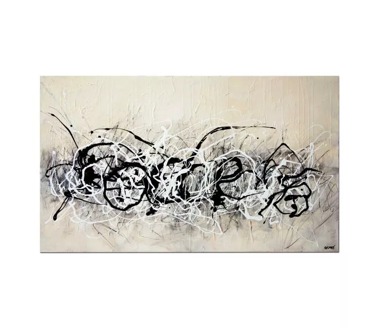 abstract painting - modern abstract painting for living room office bedroom neutral contemporary art