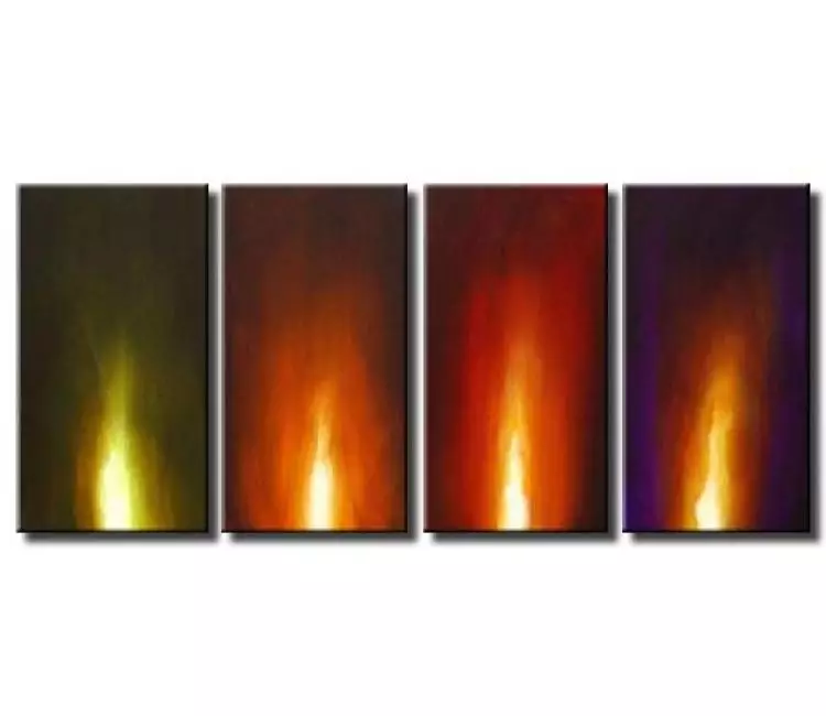 fire painting - fire painting multi panel