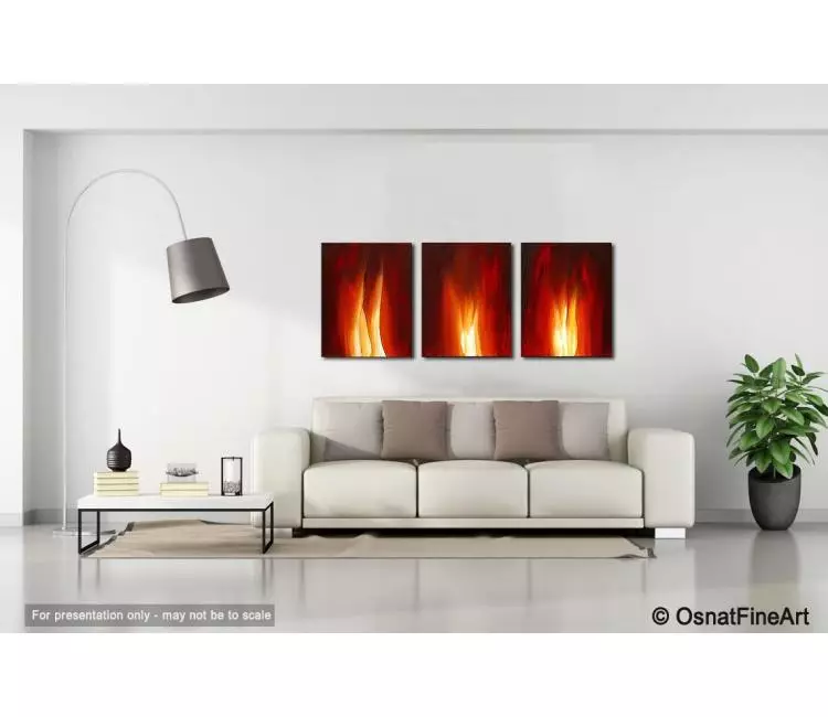 fire painting - living room 2