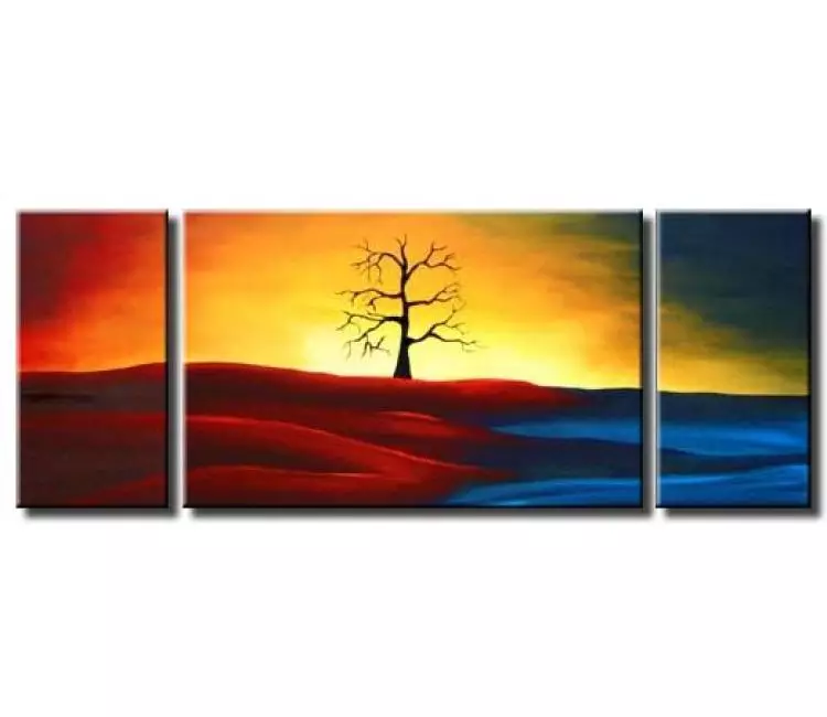 landscape painting - modern artwork original abstract landscape painting on canvas large wall art