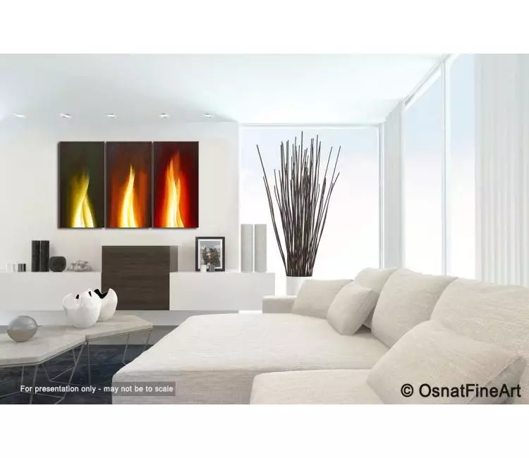 fire painting - living room 4