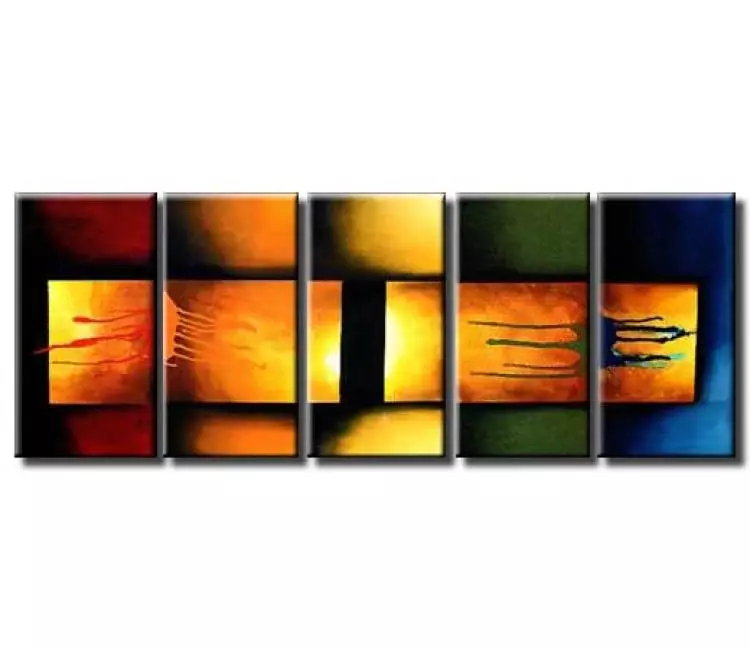 abstract painting - multi panel modern abstract
