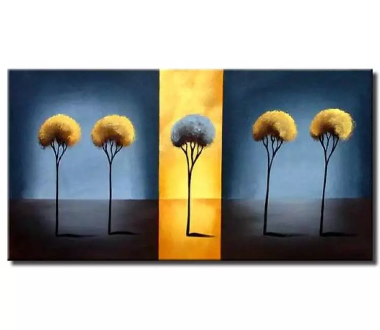 forest painting - abstract desert flowers