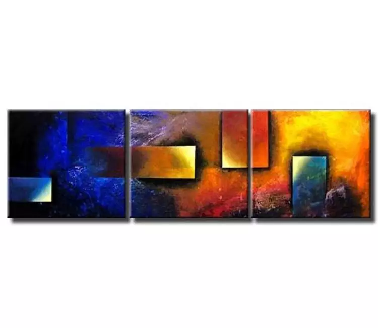 geometric painting - contemporary geometric art on canvas original large modern abstract painting for living room and home decor