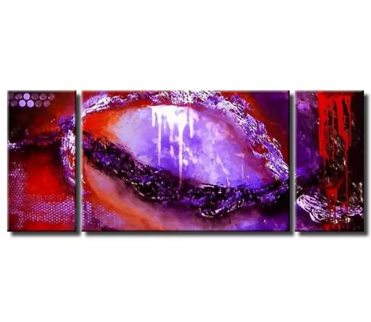 abstract painting - Purple lavender abstract Painting on canvas large original contemporary wall art for living room and office