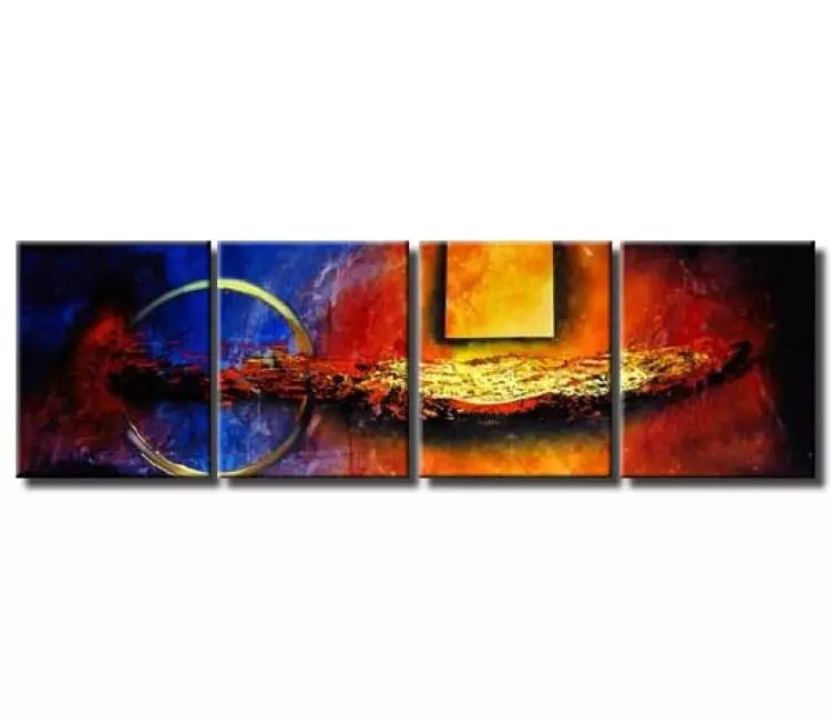 abstract painting - large original contemporary colorful modern abstract art  for living room and office