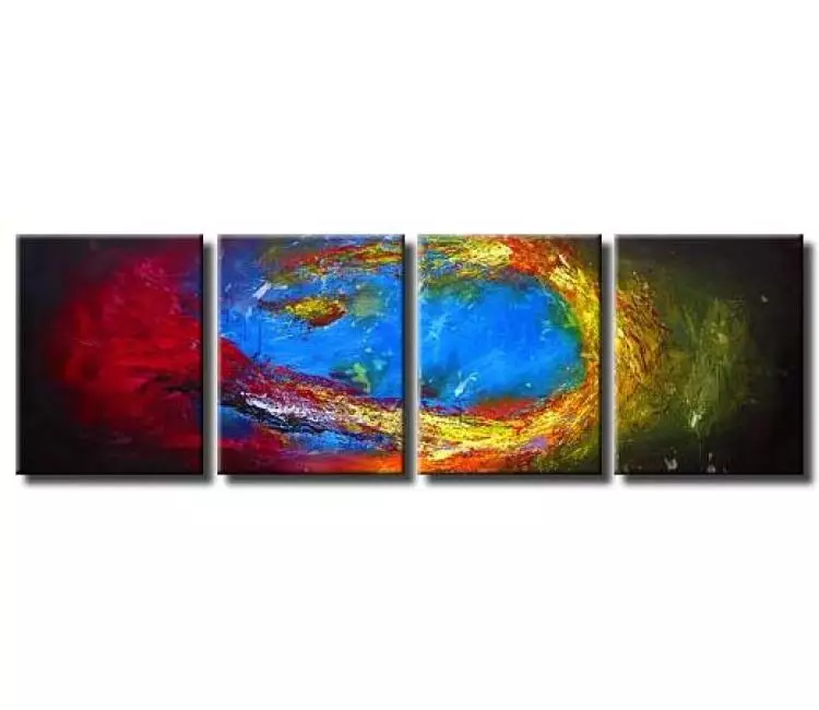 abstract painting - large original contemporary colorful abstract painting wall art  for living room and office