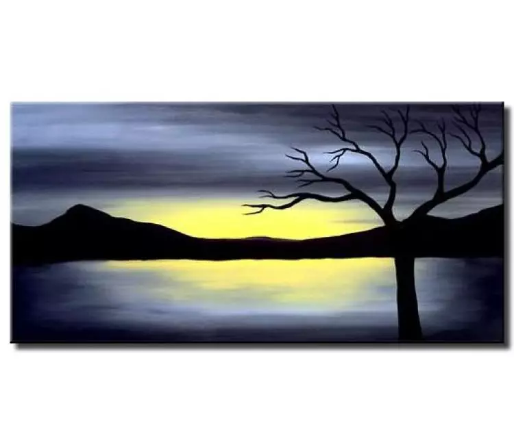 landscape paintings - sunset landscape art