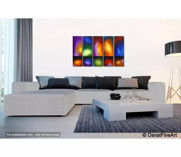 cosmos painting - living room 3