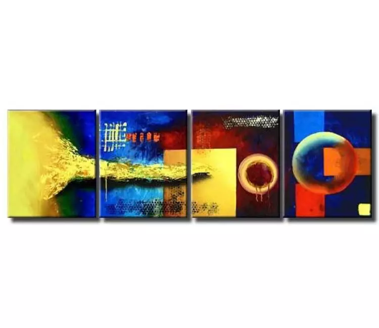 abstract painting - large colorful contemporary abstract painting original modern canvas art for office and billiard room