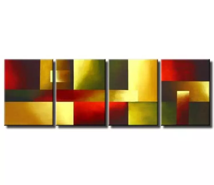 geometric painting - large geometric contemporary abstract painting original modern canvas art for office and living room