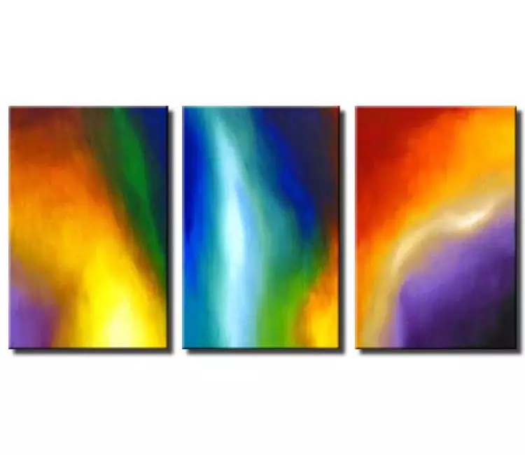 abstract painting - colorful modern abstract painting big multi panel modern canvas wall art