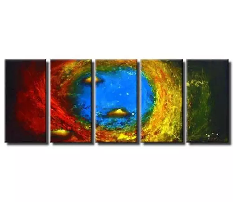 cosmos painting - large contemporary abstract art original modern wall art for living room office bedroom home decor eye of the storm