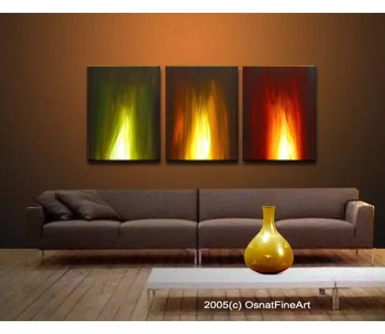 fire painting - living room 3