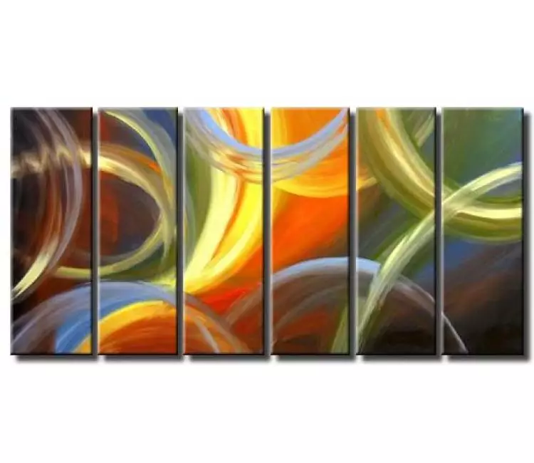 arcs painting - multi panel colorful art