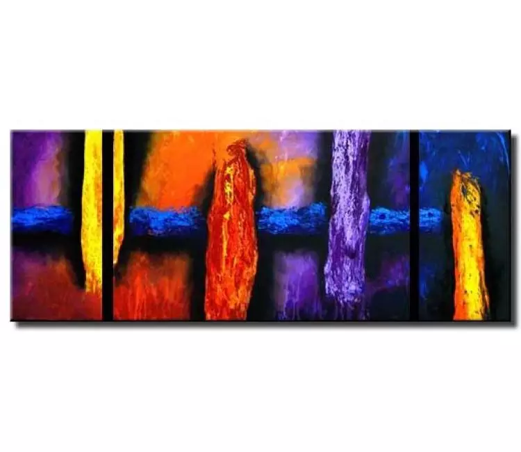 abstract painting - colorful abstract painting game room
