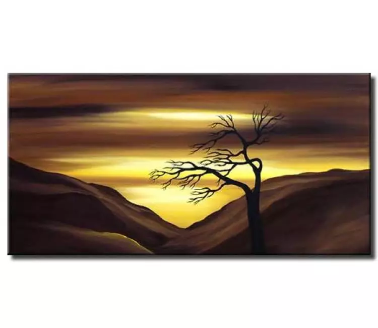 landscape painting - landscape abstract wall art for bedroom living room office and wall decor original contemporary landscape abstract paintings brown