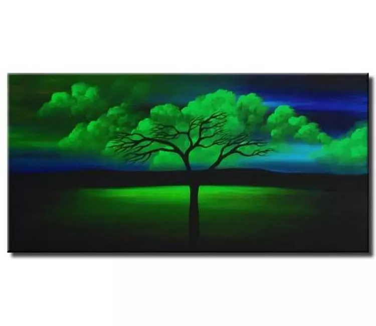 landscape painting - landscape abstract wall art for bedroom living room office and wall decor original contemporary landscape abstract paintings green blue