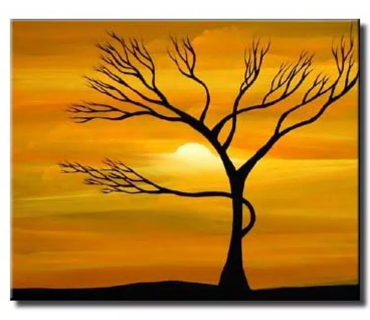 landscape painting - contemporary tree art modern abstract tree painting hand painted for living room bedroom office and home dcor