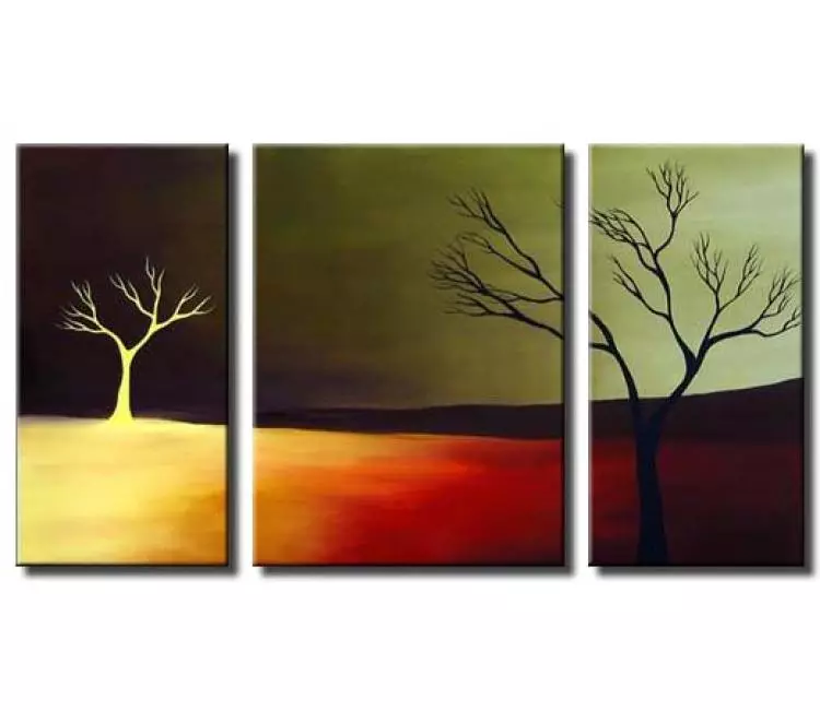 landscape painting - contemporary tree art modern large abstract tree paintings hand painted for living room bedroom office and home dcor