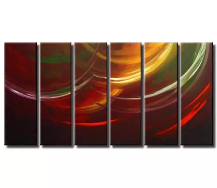 arcs painting - multi panel colorful art