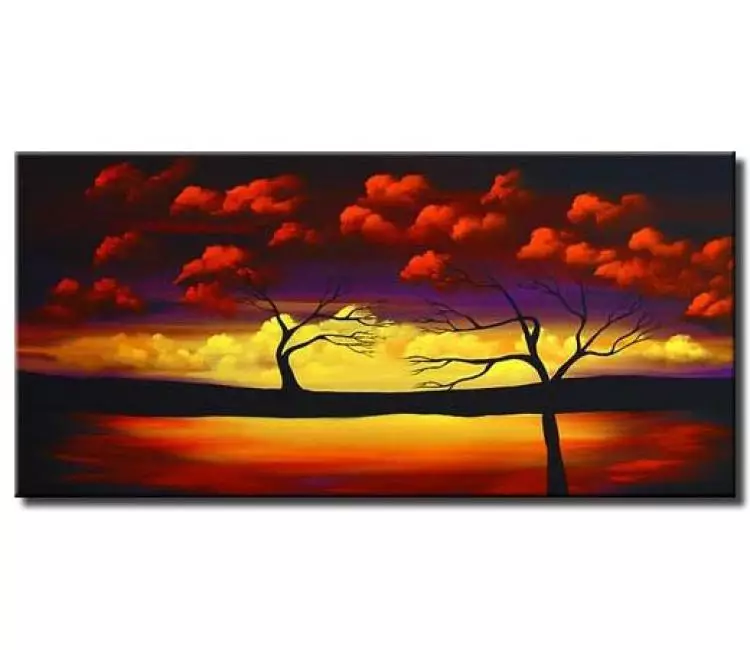 landscape painting - Contemporary landscape abstract paintings for bedroom living room office and wall decor original contemporary canvas art