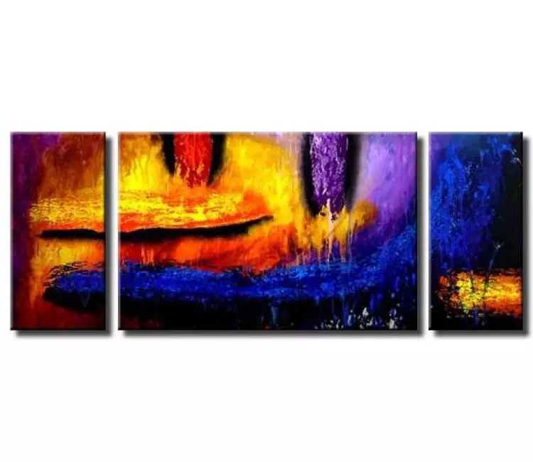 abstract painting - big colorful abstract painting large canvas art modern bold colors wall art