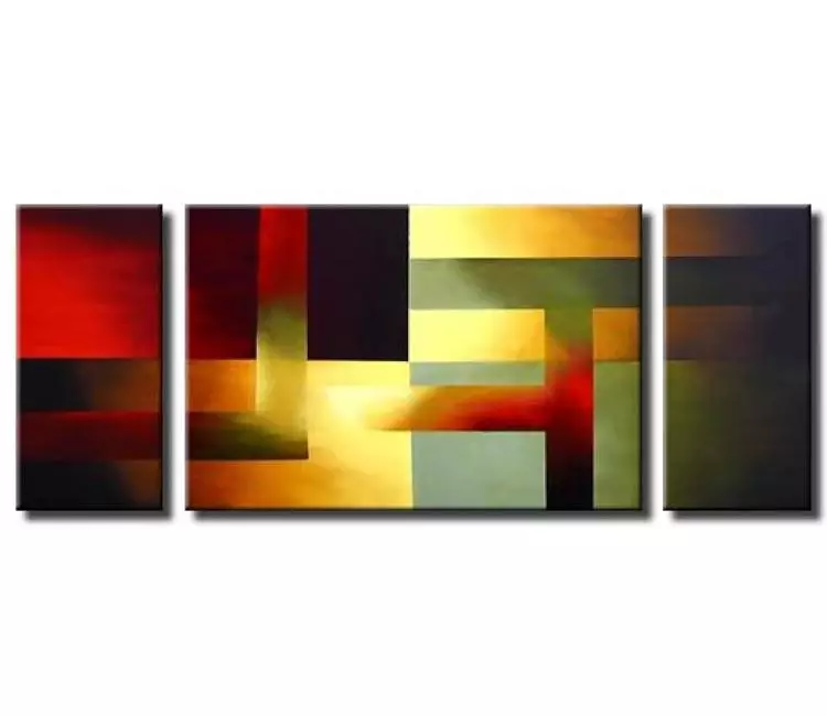 geometric painting - large contemporary geometric abstract art original abstract paintings on canvas for your home decor