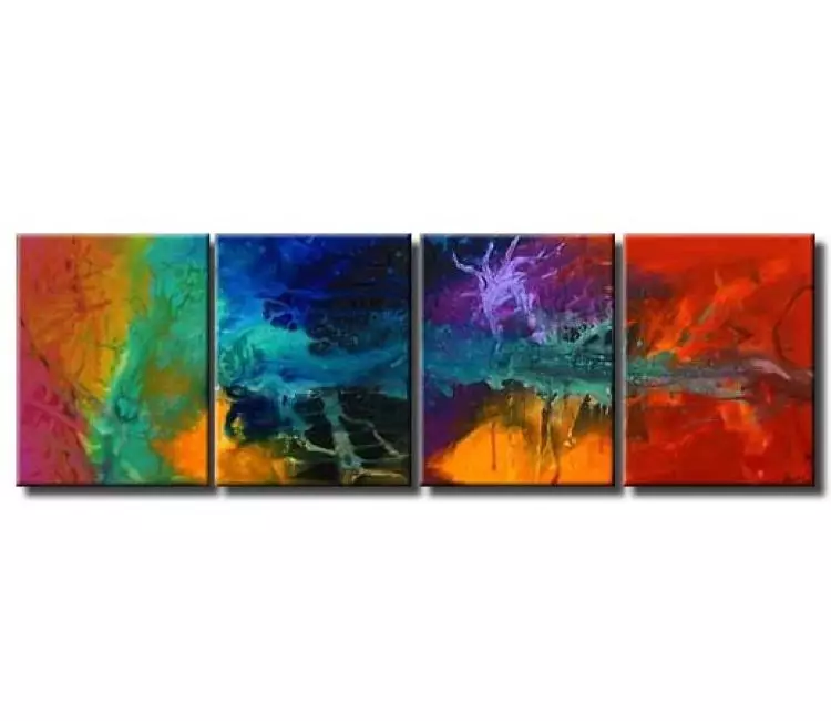 abstract painting - colorful modern art