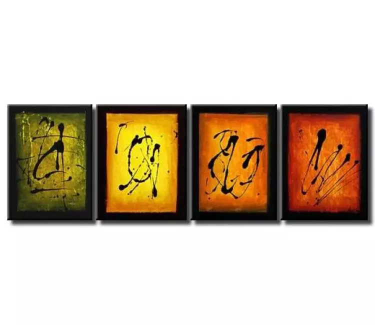 abstract painting - contemporary colorful abstract art