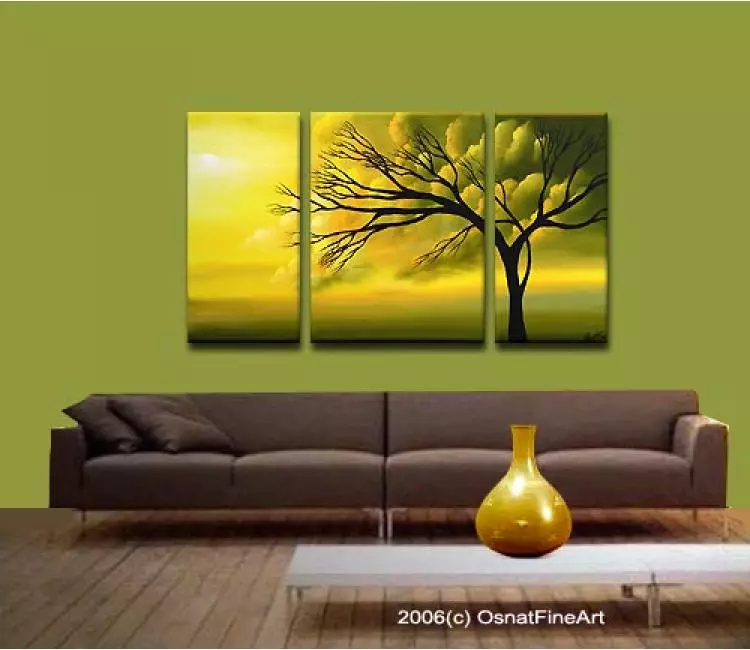 trees painting - living room 3