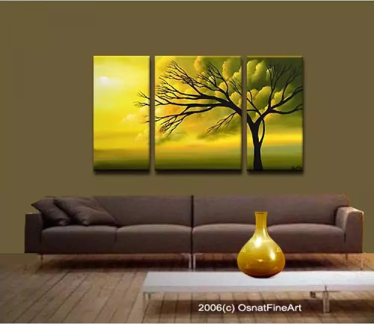 trees painting - living room 5