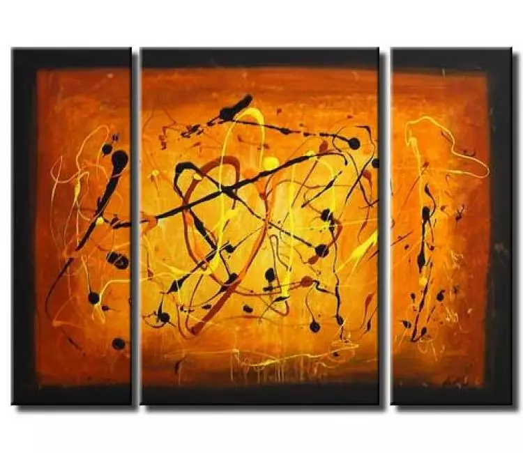 abstract painting - contemporary abstract art original abstract paintings on canvas for your home decor orange